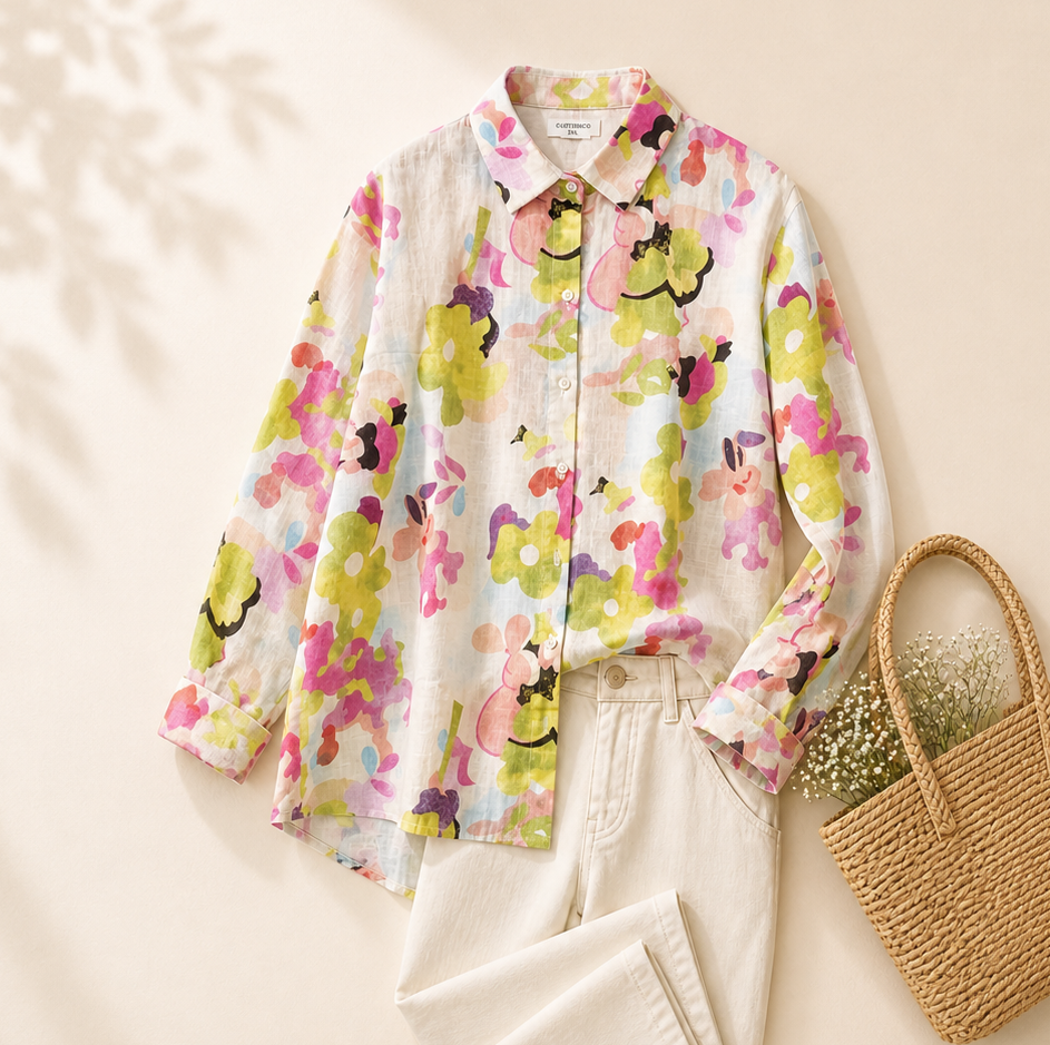 Pure Cotton Printed Full Sleeve Casual Shirt
