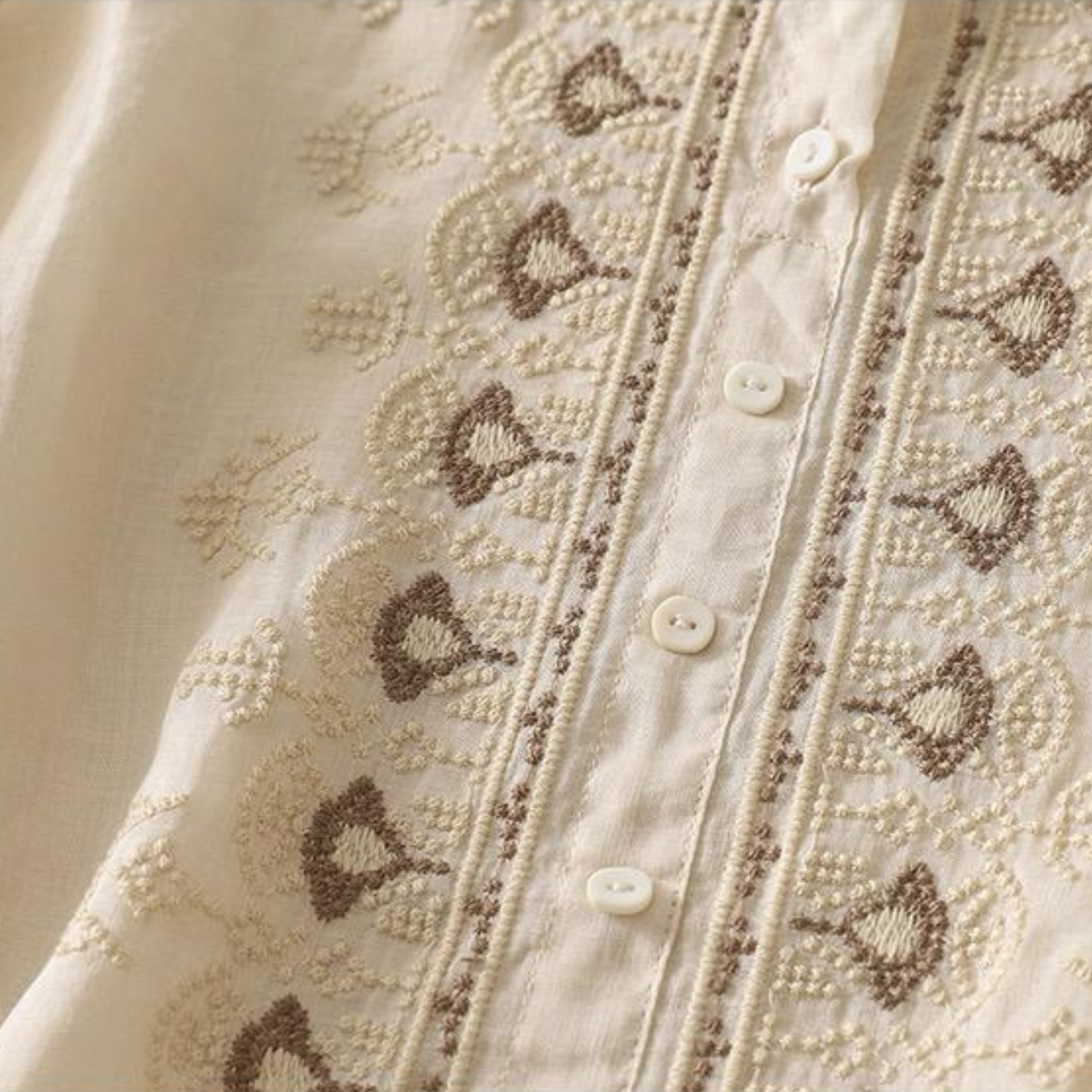 Pure Cotton Embroidered Comfortable Top