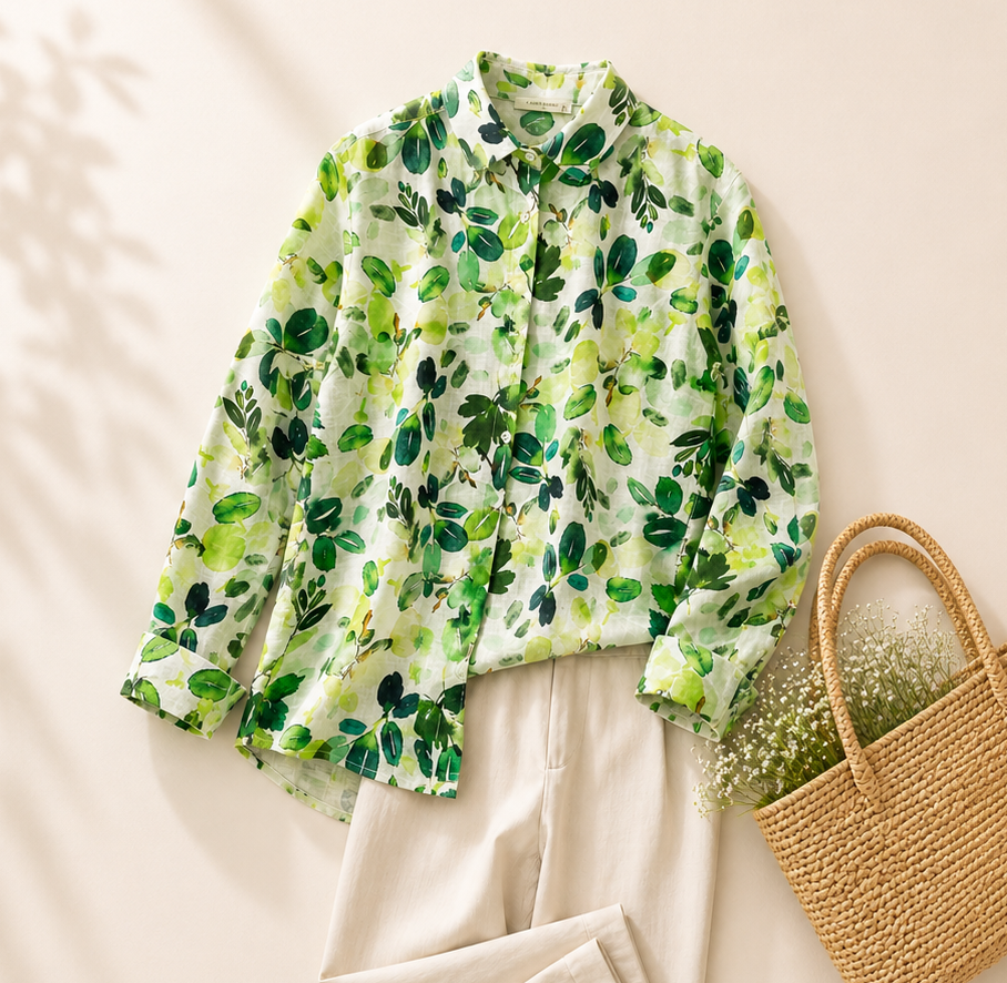 Pure Cotton Printed Full Sleeve Casual Shirt
