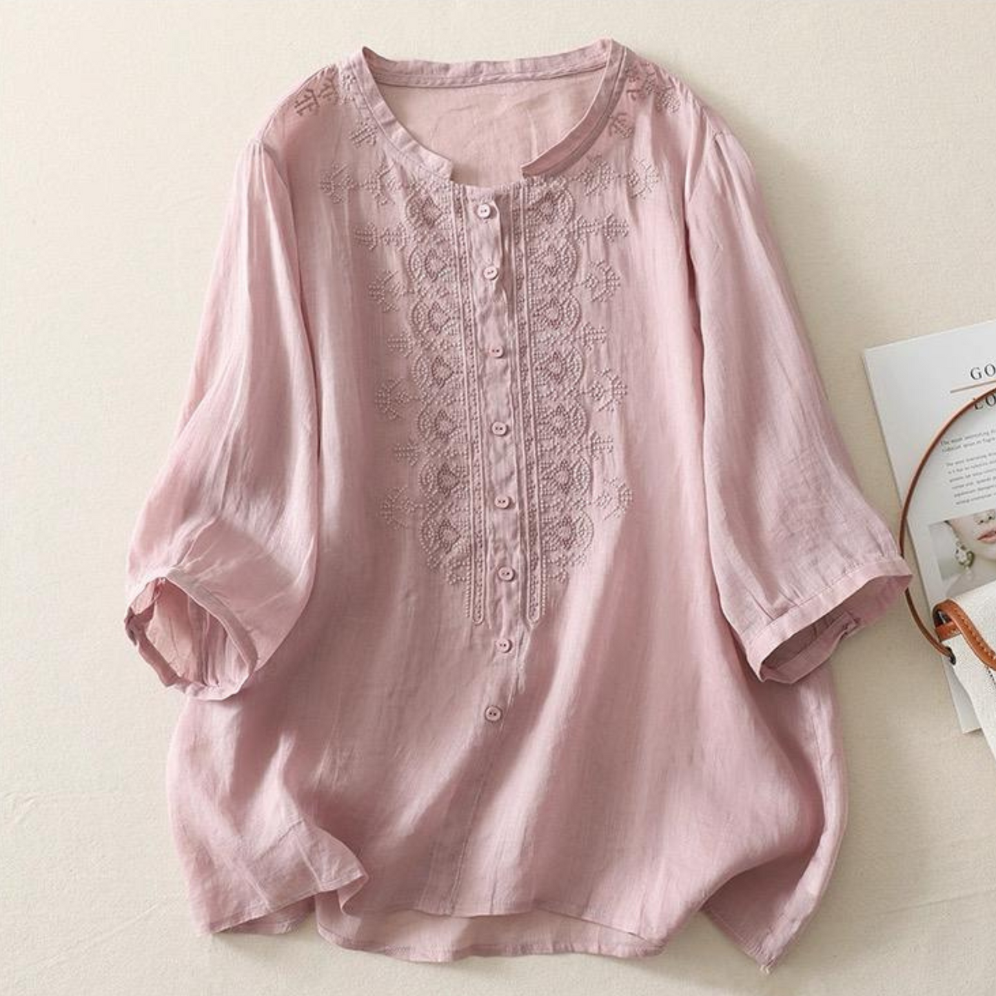 Pure Cotton Embroidered Comfortable Top