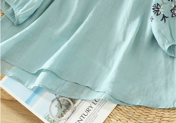 Pure Cotton Embroidered Comfortable Top