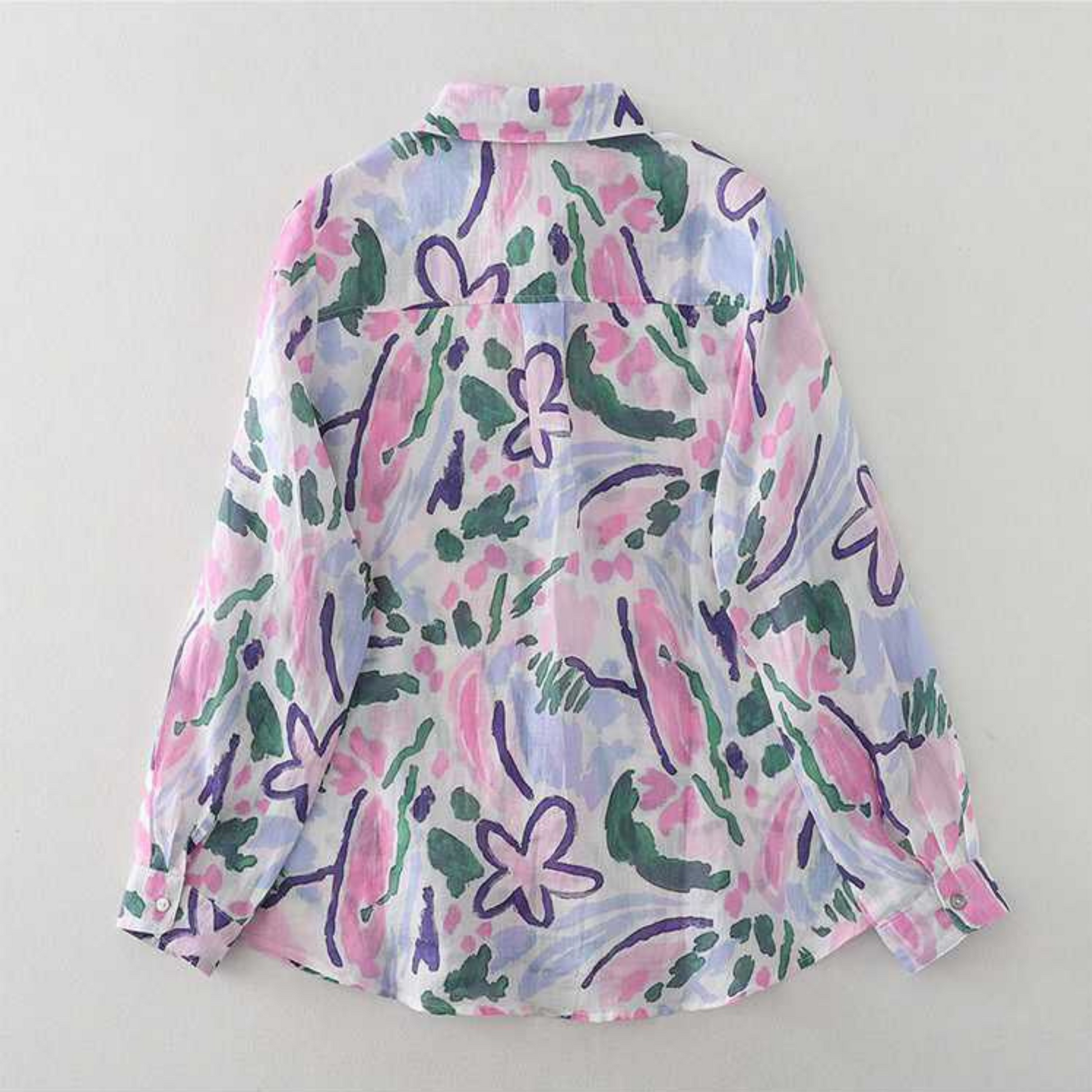 Pure Cotton Printed Full Sleeve Casual Shirt – - Main Image