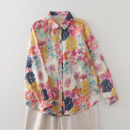 Pure Cotton Printed Full Sleeve Casual Shirt