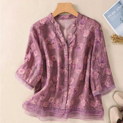 Pure Cotton Floral Printed Shirt