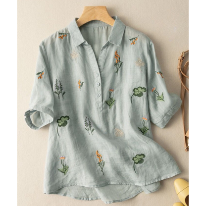 Pure Cotton Embroidered Casual Wear Top