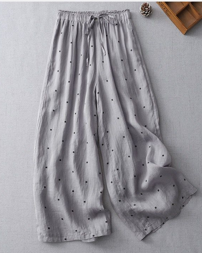 Pure Flex Cotton Printed Dot Harem Pants for Women