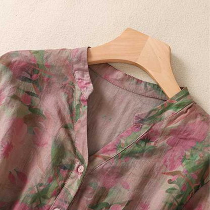 Pure Cotton Floral Printed Shirt