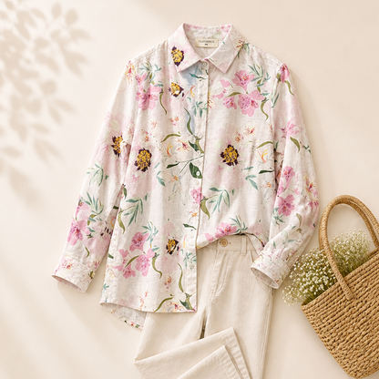 Pure Cotton Printed Full Sleeve Casual Shirt