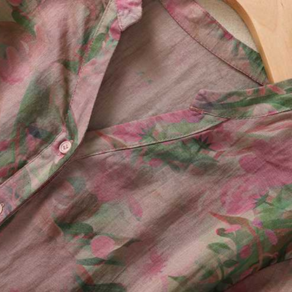 Pure Cotton Floral Printed Shirt