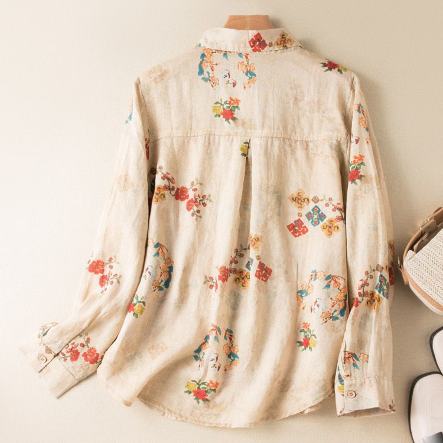 Pure Cotton Floral Printed Casual Shirt