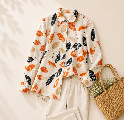 Pure Cotton Printed Full Sleeve Casual Shirt