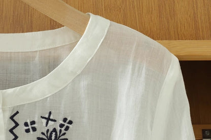 Pure Cotton Embroidered Comfortable Top