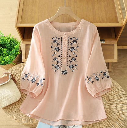 Pure Cotton Embroidered Comfortable Top