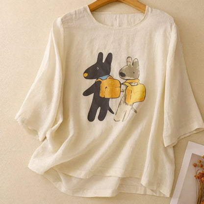 Pure Cotton Printed T-Shirt Top