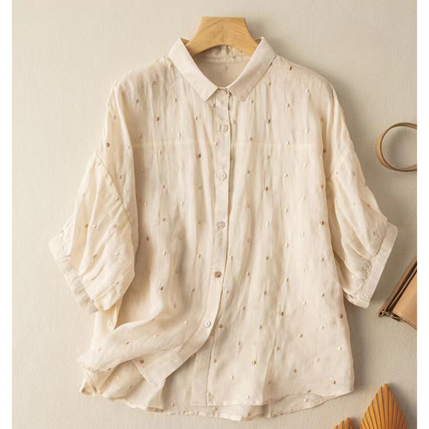 Pure Cotton Embroidered Casual Wear Comfort Shirt