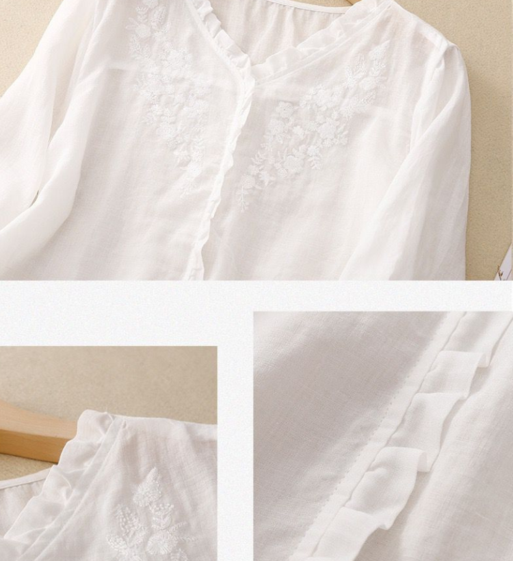 Pure Cotton Embroidered Womens Top