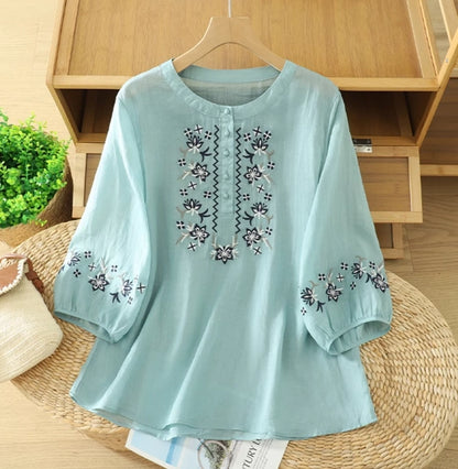 Pure Cotton Embroidered Comfortable Top