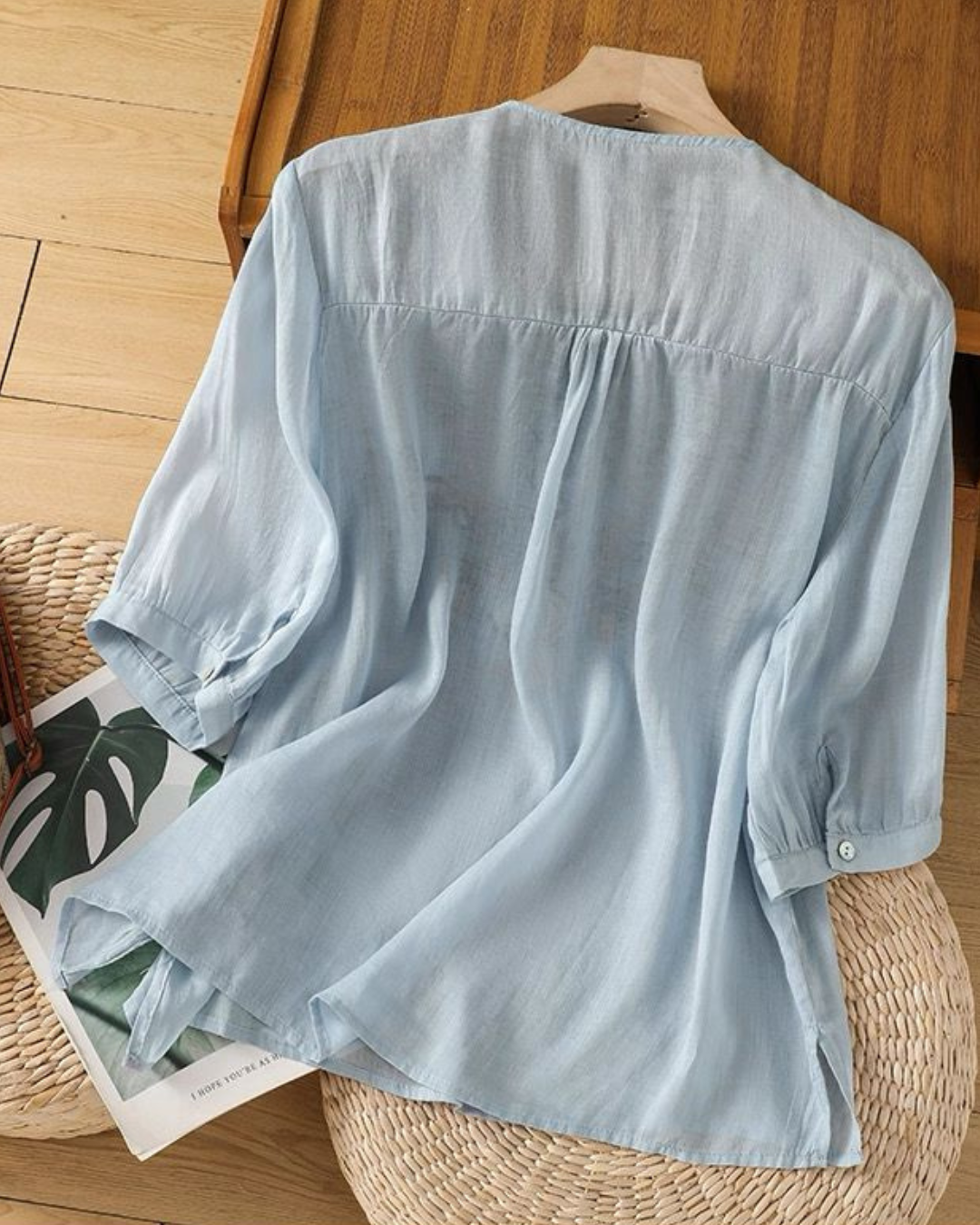 Women's Pure Cotton Floral Embroidered Top