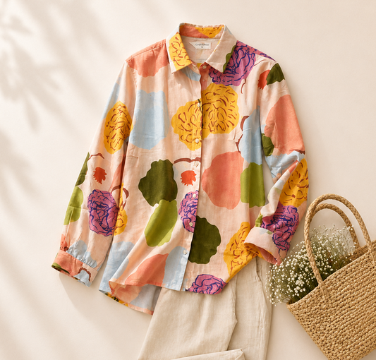 Pure Cotton Printed Full Sleeve Casual Shirt