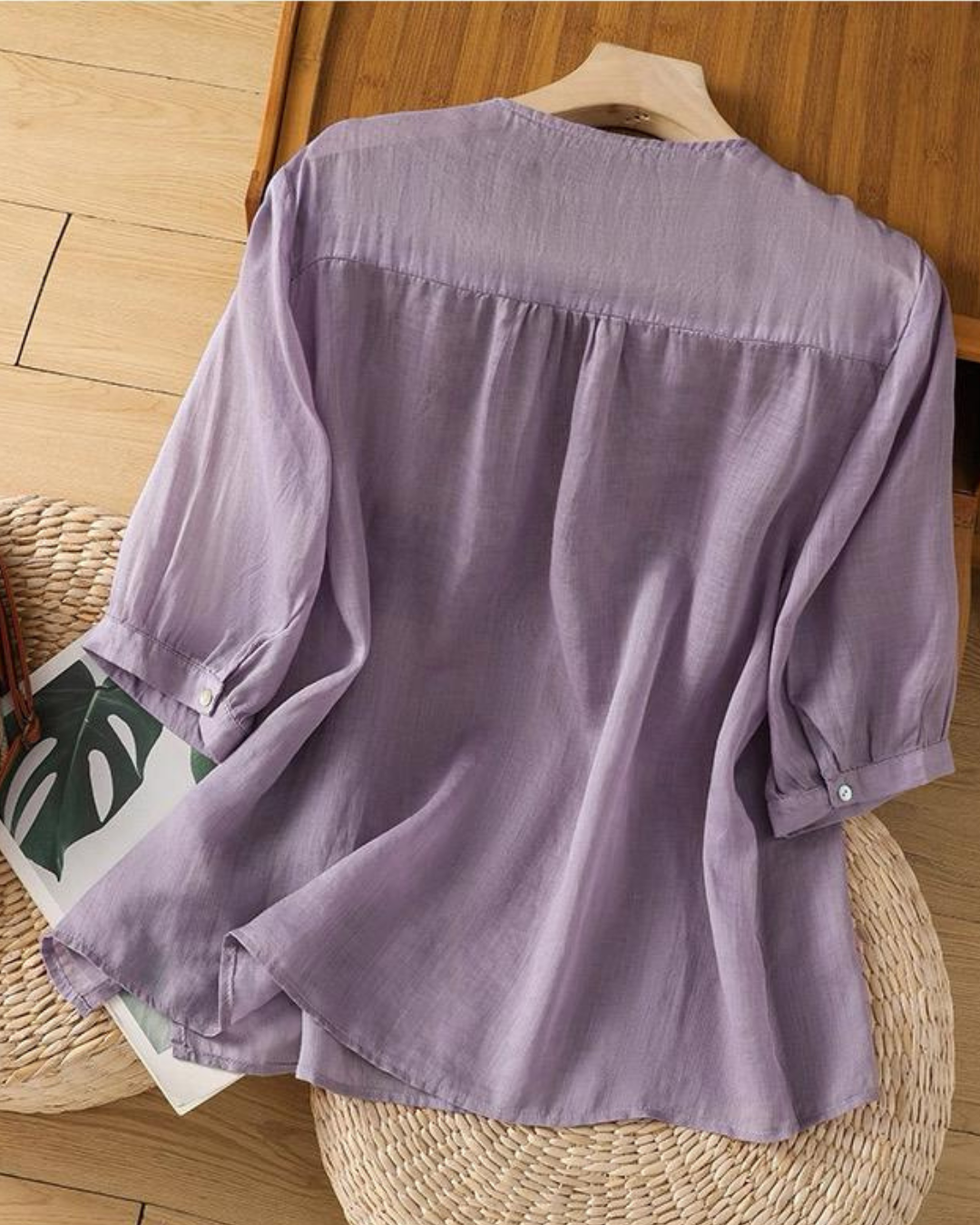 Women's Pure Cotton Floral Embroidered Top
