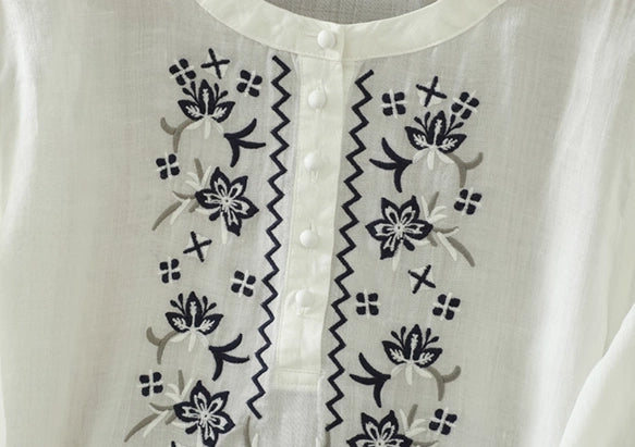 Pure Cotton Embroidered Comfortable Top