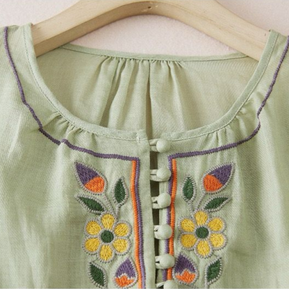 Pure Cotton Embroidered Comfortable Top