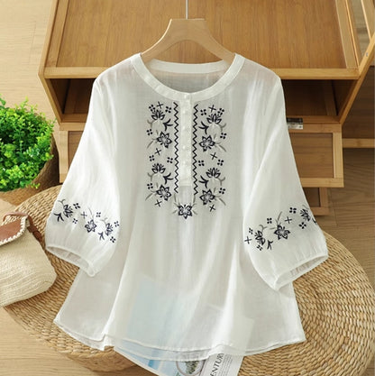 Pure Cotton Embroidered Comfortable Top