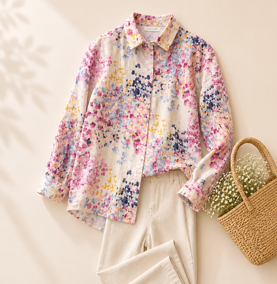 Pure Cotton Printed Full Sleeve Casual Shirt