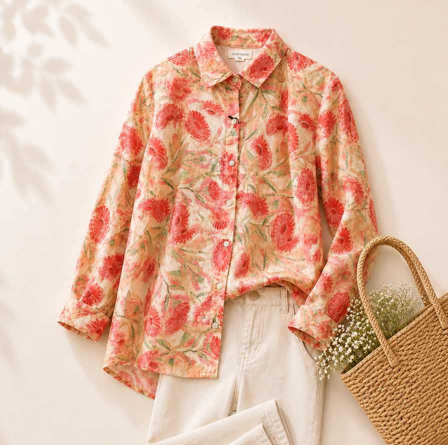 Pure Cotton Printed Full Sleeve Casual Shirt