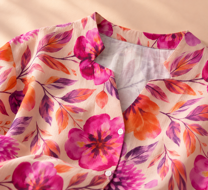 Pure Cotton Floral Printed Comfortable Shirt