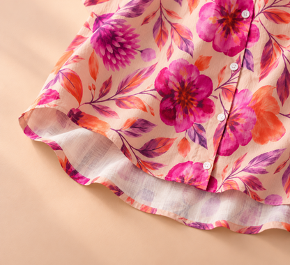 Pure Cotton Floral Printed Comfortable Shirt