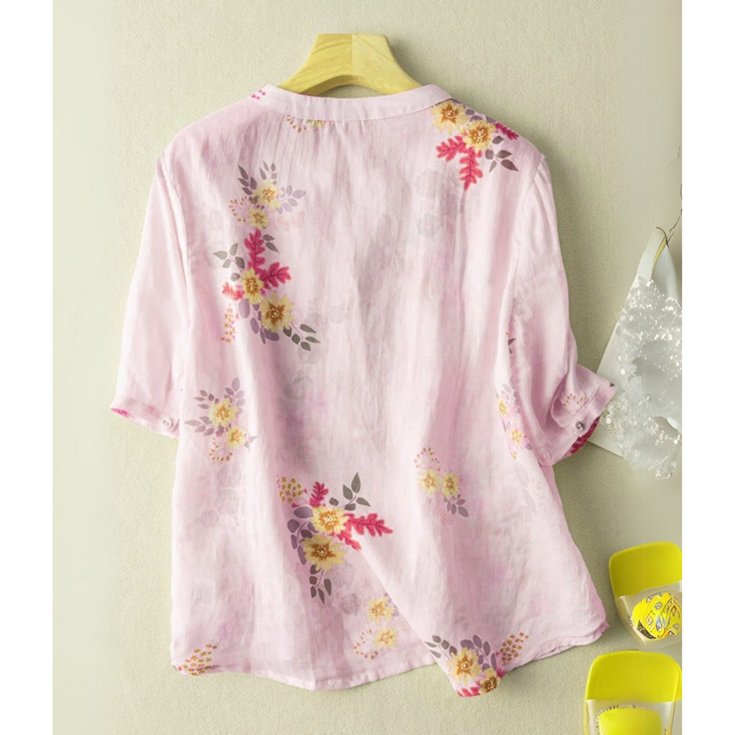 Pure Cotton Floral Printed Casual Wear Top