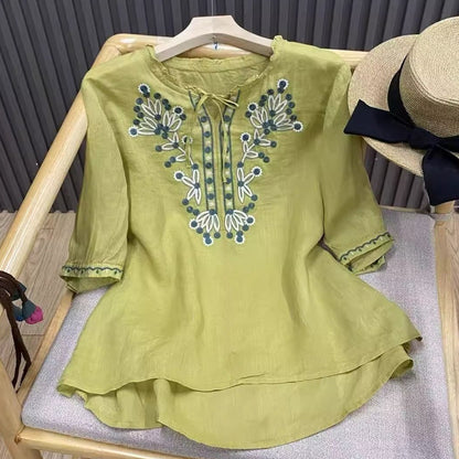 Pure Cotton Embroidered Comfortable Top