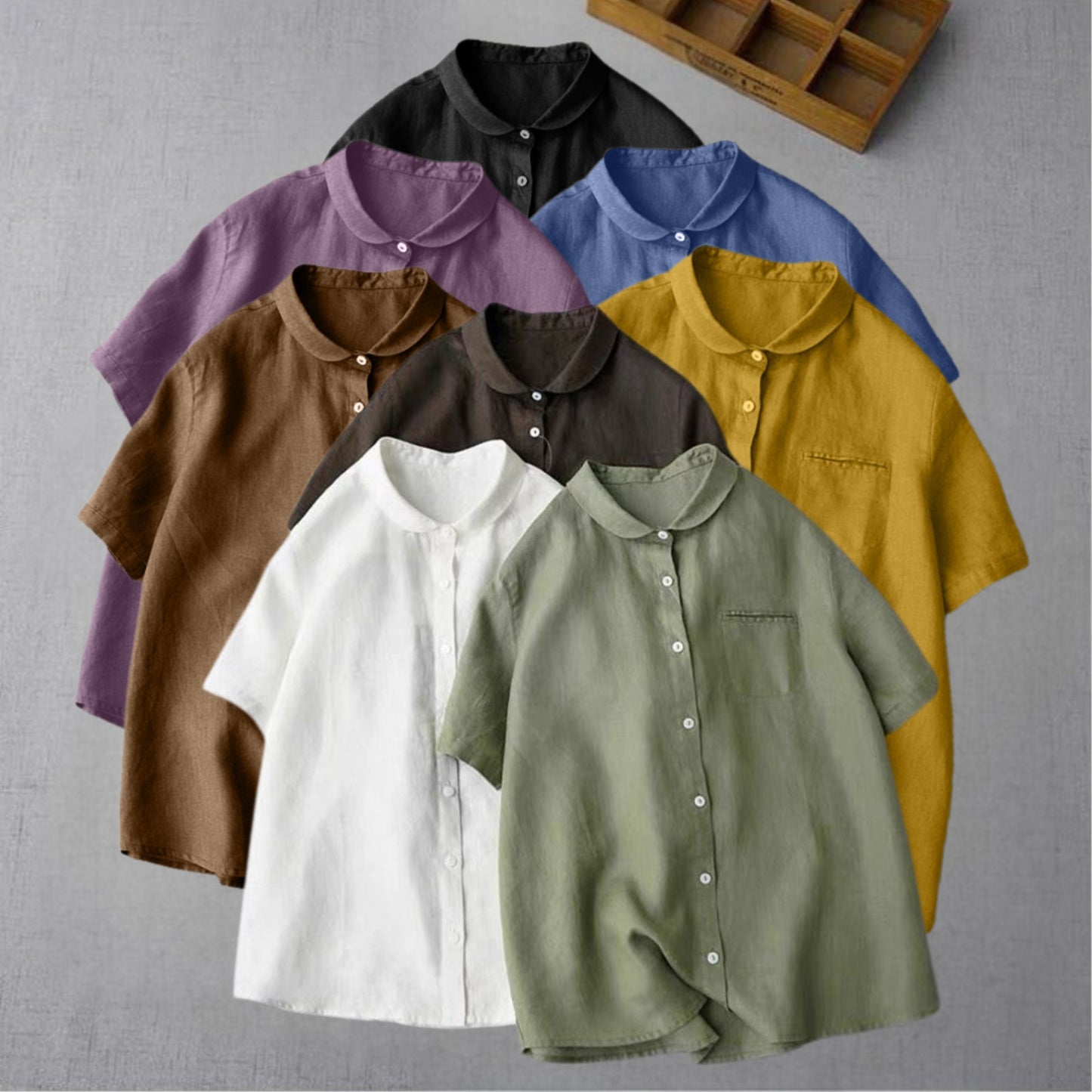 Classic Pure Cotton Plain Shirt With Pocket