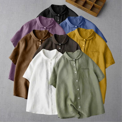 Classic Pure Cotton Plain Shirt With Pocket