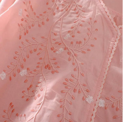Premium Pure Cotton Embroidered Relaxed Fit Kaftan