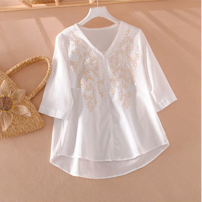 Premium Pure Cotton Embroidered Relaxed Fit Kaftan