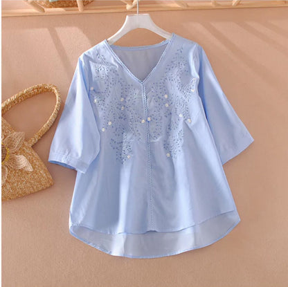 Premium Pure Cotton Embroidered Relaxed Fit Kaftan