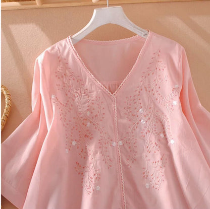 Premium Pure Cotton Embroidered Relaxed Fit Kaftan