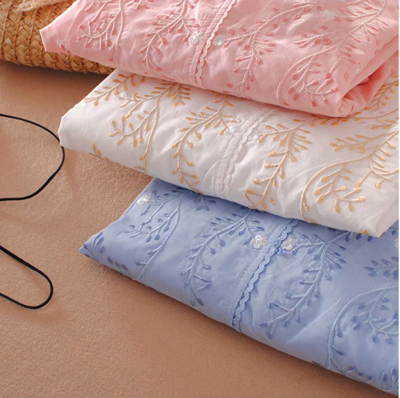 Premium Pure Cotton Embroidered Relaxed Fit Kaftan