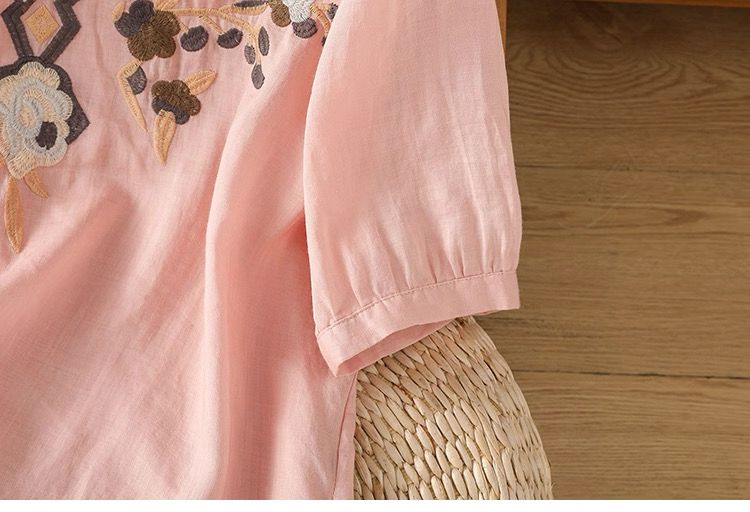 Women's Pure Cotton Floral Embroidered Top