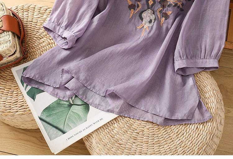 Women's Pure Cotton Floral Embroidered Top