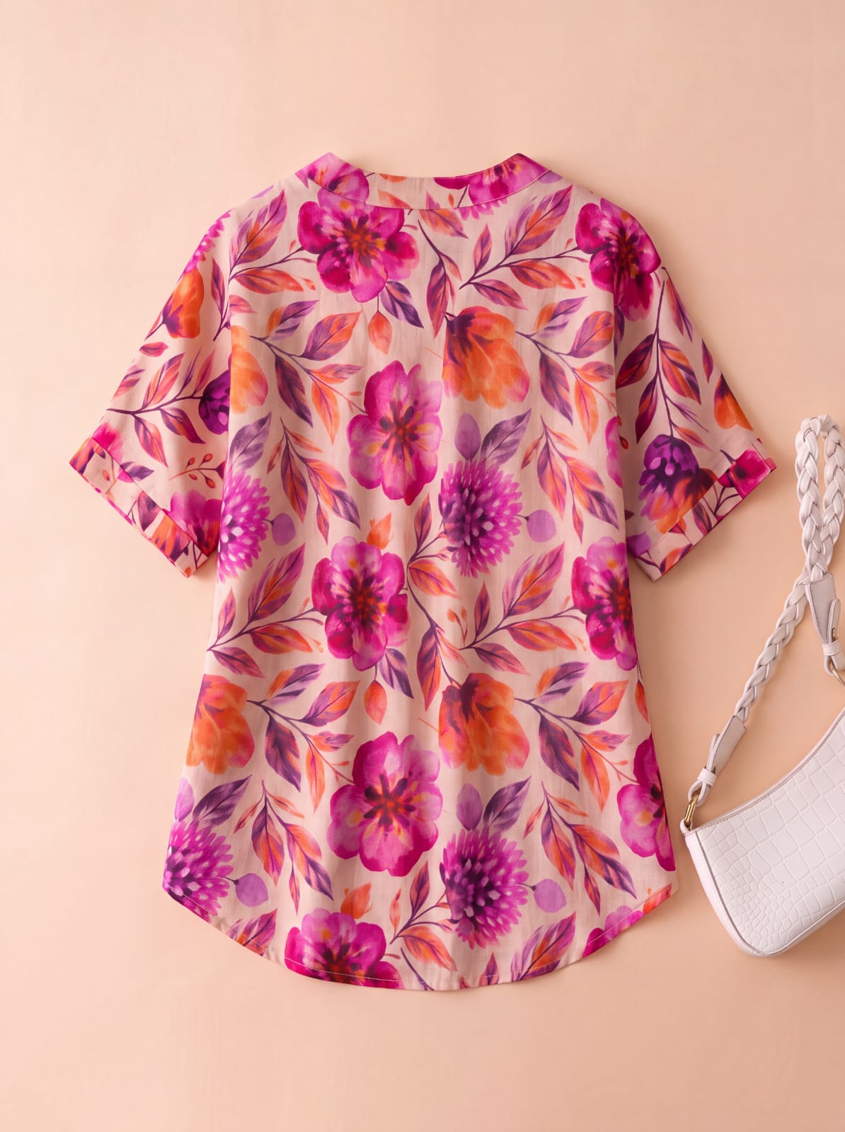 Pure Cotton Floral Printed Comfortable Shirt