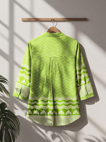 Pure Cotton Floral Printed Casual Wear Top