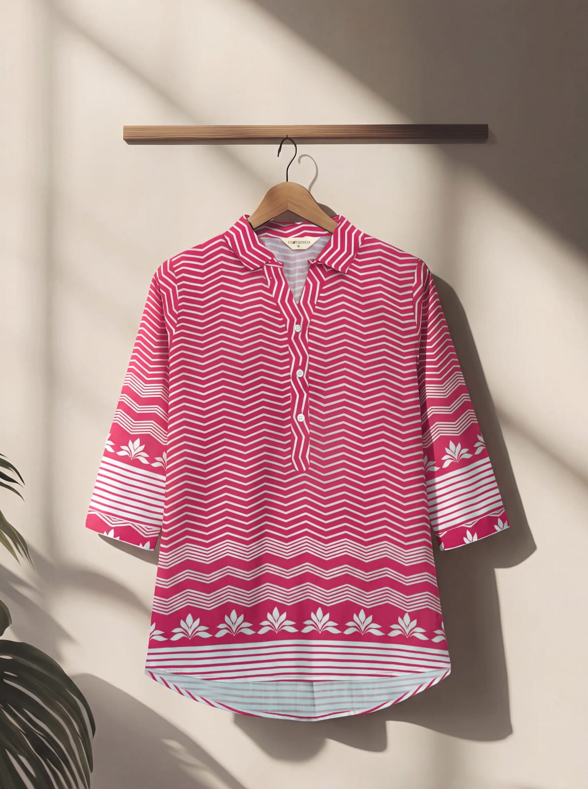 Pure Cotton Floral Printed Casual Wear Top