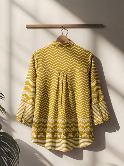 Pure Cotton Floral Printed Casual Wear Top