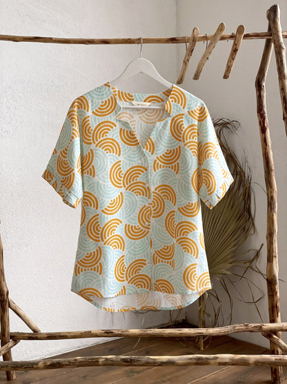 Pure Cotton Floral Printed Comfortable Shirt