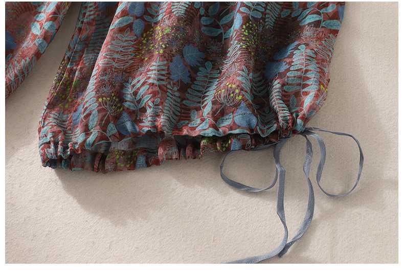Boho Bloom Women's Pure Flex Cotton Printed Harem Pants