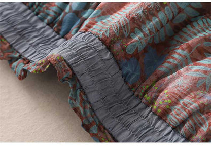 Boho Bloom Women's Pure Flex Cotton Printed Harem Pants