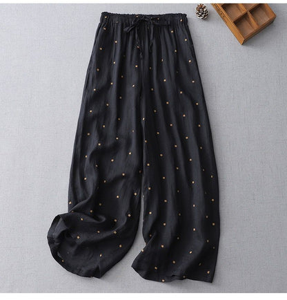 Pure Flex Cotton Printed Dot Harem Pants for Women